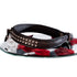 SiaLinda: Halsband echtes Elch Leder mit Strass schwarz 20mm breit - SiaLinda.com